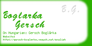 boglarka gersch business card